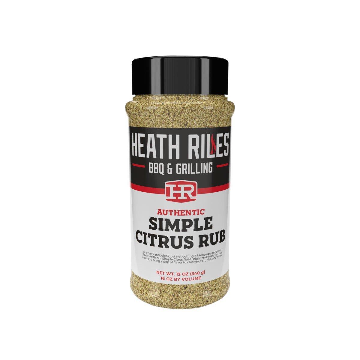 Heath Riles Simple Citrus Rub Shaker 16 oz. - Heath Riles BBQ