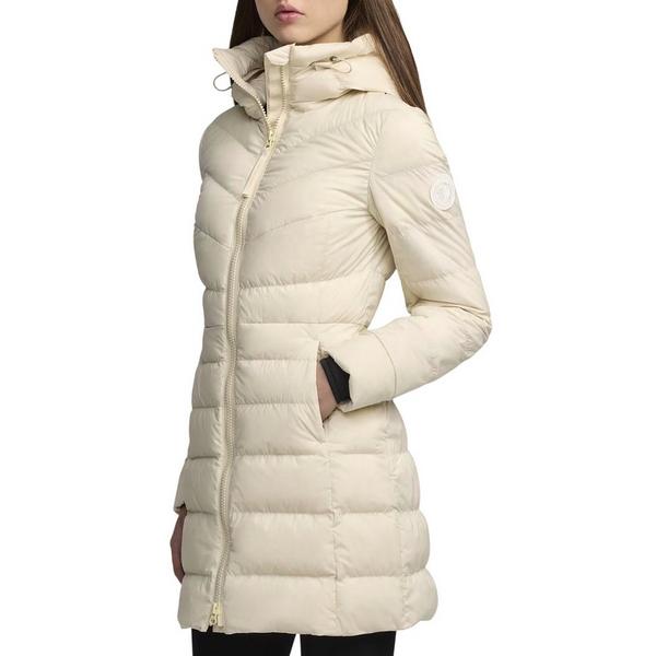 Women's Canada Goose Clair White Label Parka Large Linen