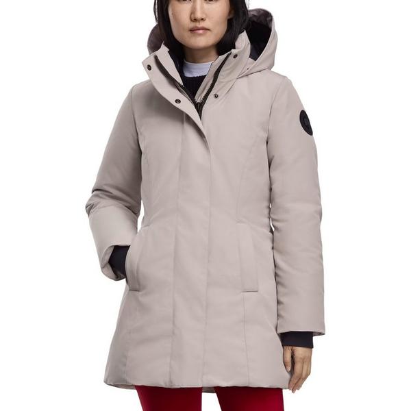 Women's Canada Goose Leslie Black Label Parka XLarge Limestone