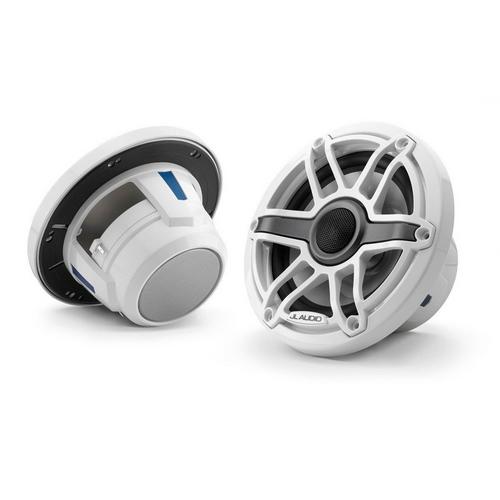 JL Audio 6.5" M6 Marine Coaxial Speakers, Sport Grille Gloss White - Primary Image