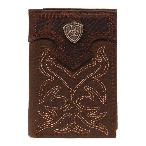 Ariat Men's Boot Stitch Trifold Trifold Wallet - Primary Image