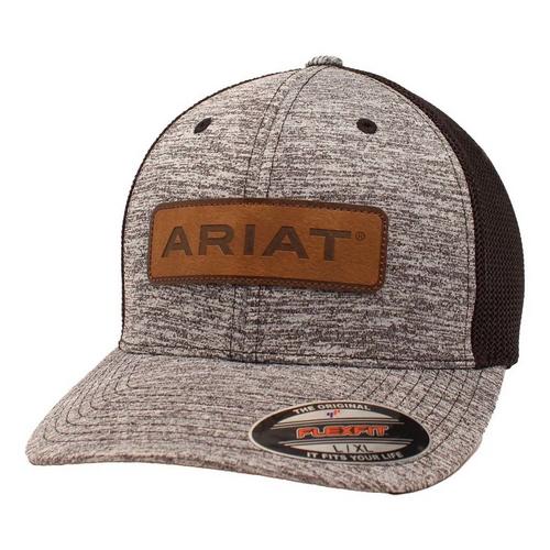 Men's Ariat Leather Patch Snapback Hat - Primary Image