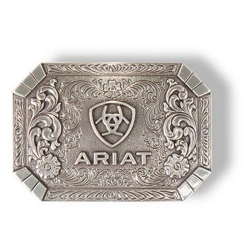 Men's Ariat Rectangle Cut Corner Shield Belt Buckle - Primary Image