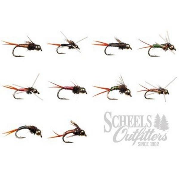 SCHEELS OUTFITTERS Assorted Classic Copper Fly Variety Pack