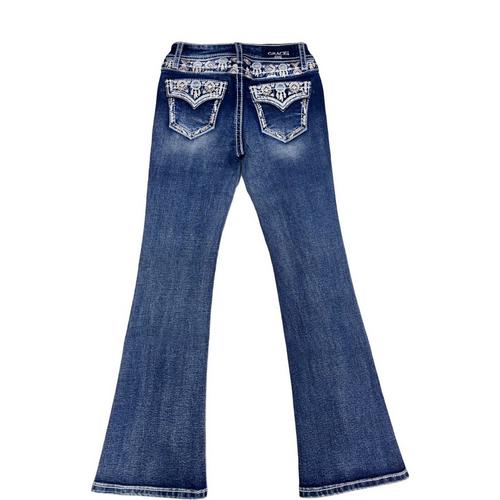 Girls' Grace In LA Starburst Original Bootcut Jeans - Primary Image