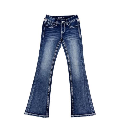 Girls' Grace In LA Starburst Original Bootcut Jeans - Primary Image
