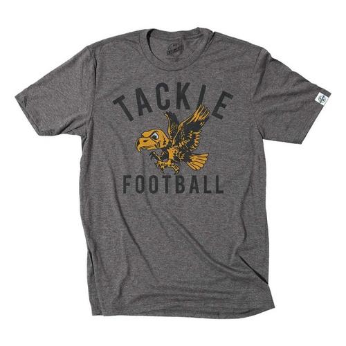 Rah-Rah Iowa Hawkeyes Vintage Tackle Football Triblend T-Shirt - Primary Image