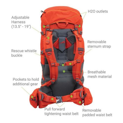ALPS Mountaineering Red Tail 65 Backpacking Backpack - Primary Image