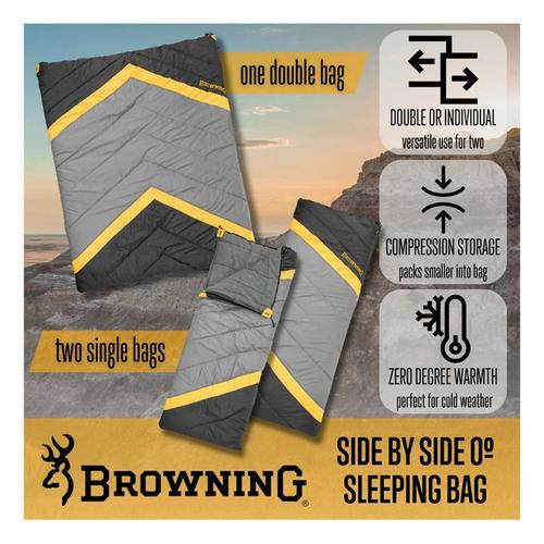 Browning Side-by-Side 0° Sleeping Bag - Primary Image