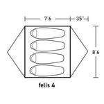ALPS Mountaineering Felis 4 Person Tent - Thumbnail 6 of 7