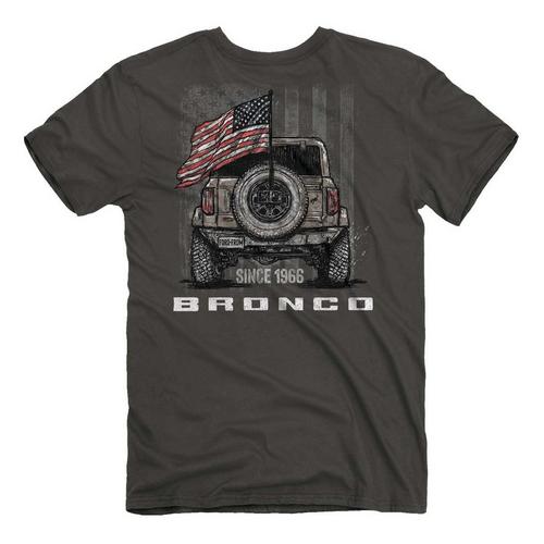 Men's Jedco Bronco Freedom Flag T-Shirt - Primary Image
