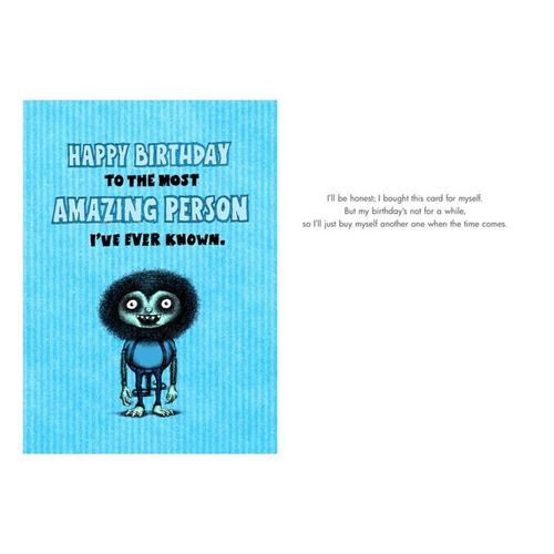 Bald Guy Greetings Most Amazing Person Card - Primary Image