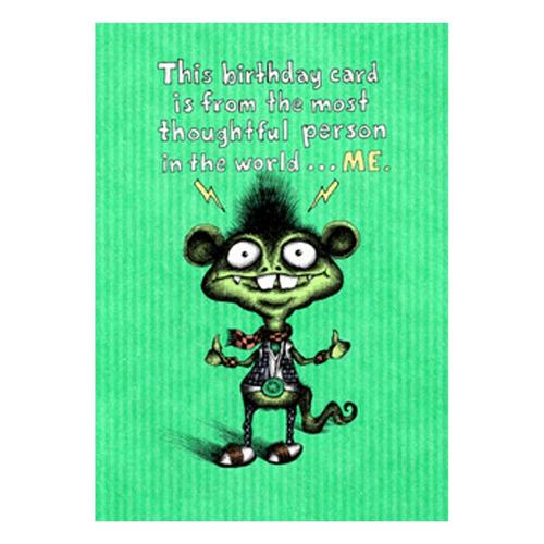 Bald Guy Greetings Birthday Rankings Card - Primary Image