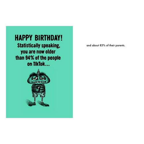 Bald Guy Greetings Tik Tok (OG) Birthday Card - Primary Image