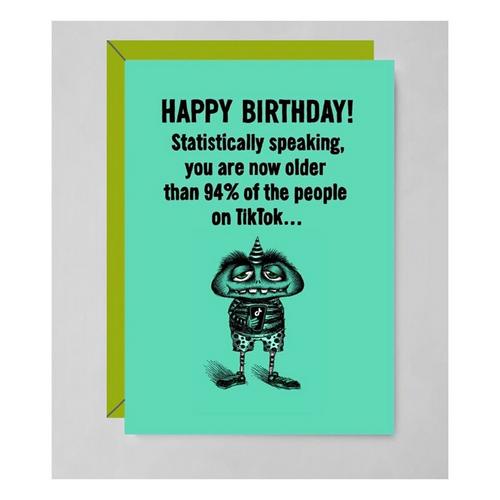 Bald Guy Greetings Tik Tok (OG) Birthday Card - Primary Image