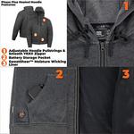 Men's Mobile Warming Phase Plus 2.0 Heated with Battery Pack Hoodie - Thumbnail 4 of 5