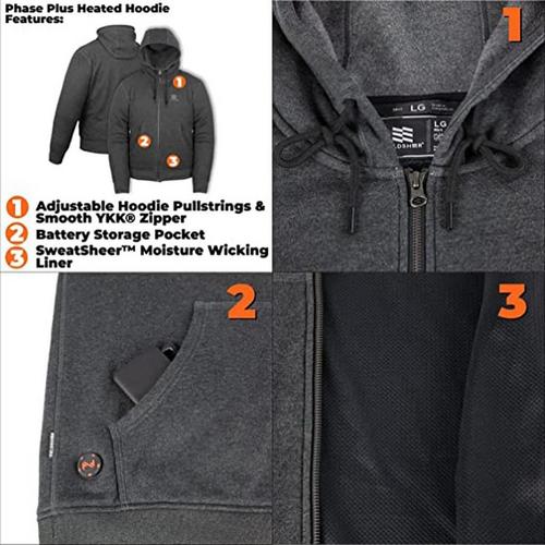 Men's Mobile Warming Phase Plus 2.0 Heated with Battery Pack Hoodie - Primary Image