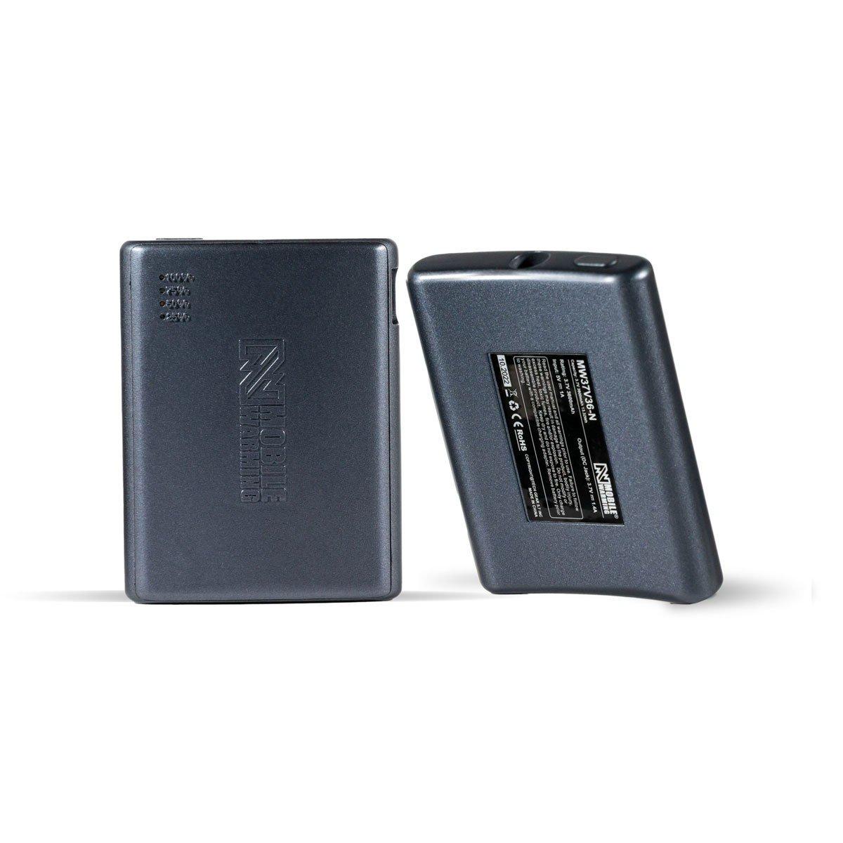 Mobile Warming Powersheer 3.7v Micro 3600mah Battery & Cable 2-pack In Gray