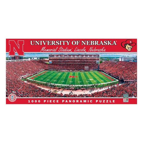 Masterpieces Puzzle Co. Nebraska Cornhuskers 1000pc Panoramic Puzzle - Primary Image