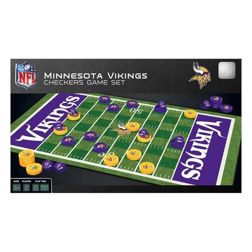 Masterpieces Puzzle Co. Minnesota Vikings Checkers Game - Primary Image