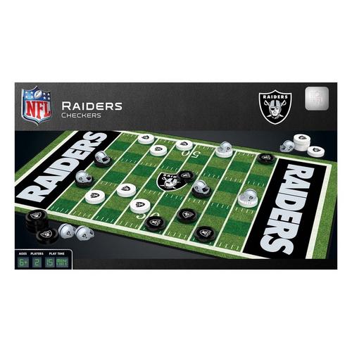 Masterpieces Puzzle Co. Las Vegas Raiders Checkers - Primary Image