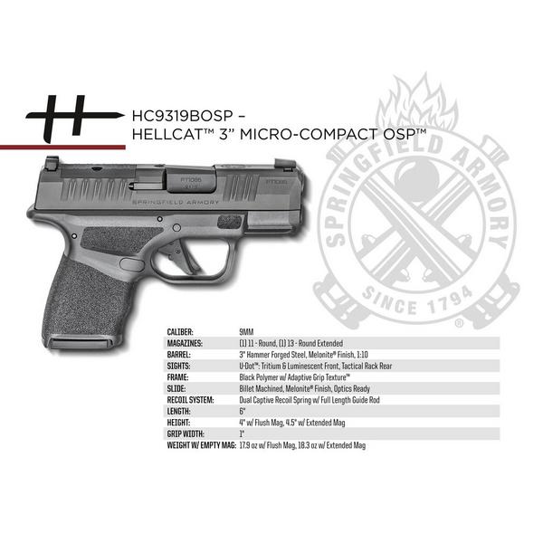 Springfield Armory Hellcat OSP Micro-Compact Pistol