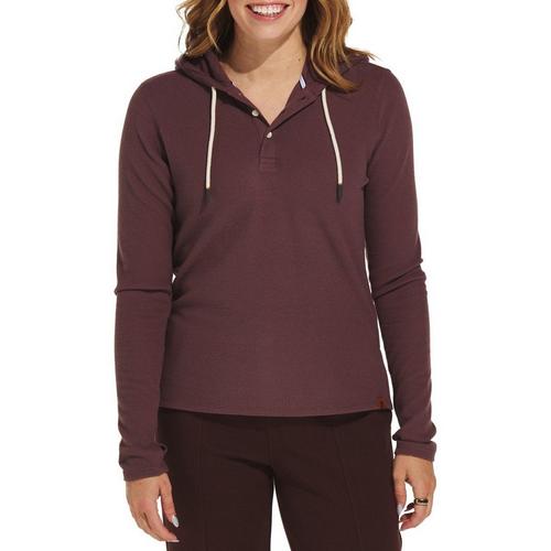 Women's Fundamental Coast PCH Long Sleeve Hooded Henley - Primary Image