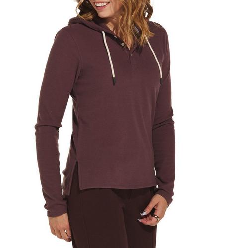 Women's Fundamental Coast PCH Long Sleeve Hooded Henley - Primary Image