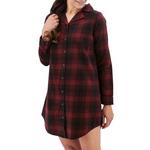Women's Old Ranch Plaid Night 24 Long Sleeve Button Up Shirt - Thumbnail 2 of 4