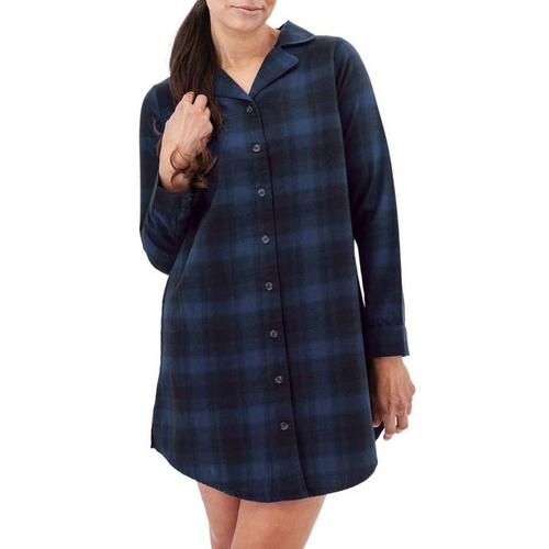 Women's Old Ranch Plaid Night 24 Long Sleeve Button Up Shirt - Primary Image