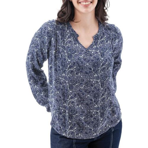 Women's Aventura Autumn Long Sleeve V-Neck Blouse - Primary Image