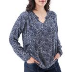 Women's Aventura Autumn Long Sleeve V-Neck Blouse - Thumbnail 2 of 4