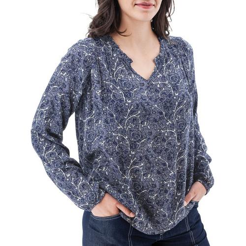 Women's Aventura Autumn Long Sleeve V-Neck Blouse - Primary Image