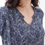 Women's Aventura Autumn Long Sleeve V-Neck Blouse - Thumbnail 3 of 4