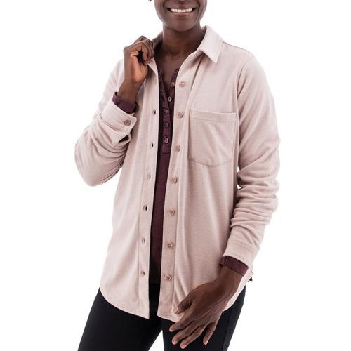 Women's Aventura Luscious Solid Long Sleeve Button Up Shirt - Primary Image