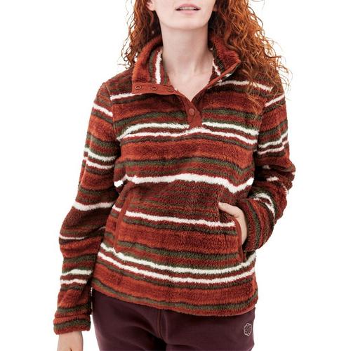 Women's Aventura Equinox Stripe Fleece 1/4 Snap Pullover - Primary Image