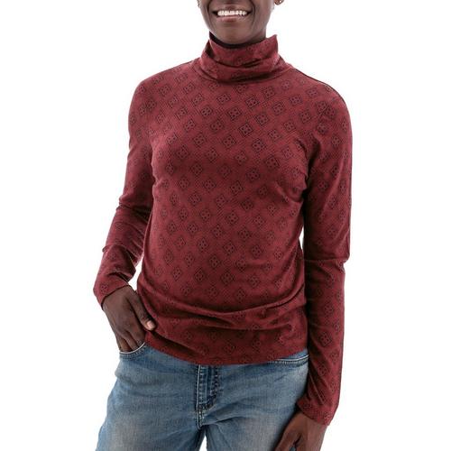 Women's Old Ranch Mariela Print Turtleneck Pullover Sweater - Primary Image
