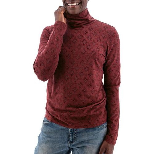 Women's Old Ranch Mariela Print Turtleneck Pullover Sweater - Primary Image