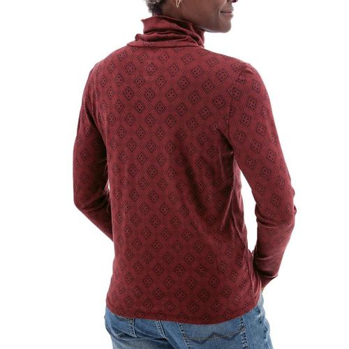 Women's Old Ranch Mariela Print Turtleneck Pullover Sweater - Primary Image