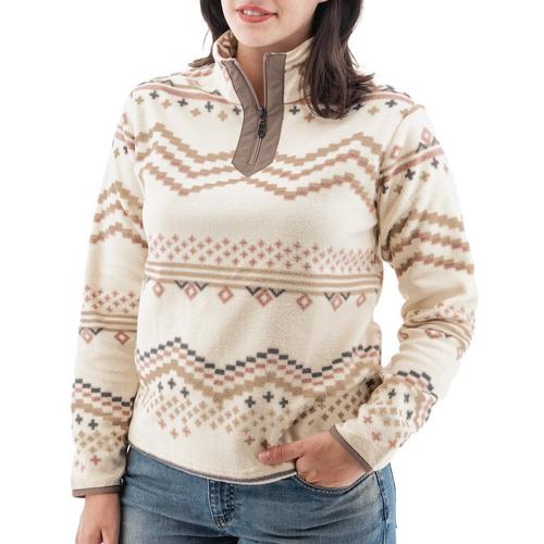 Women's Old Ranch Lucy Print 1/4 Zip Pullover - Primary Image