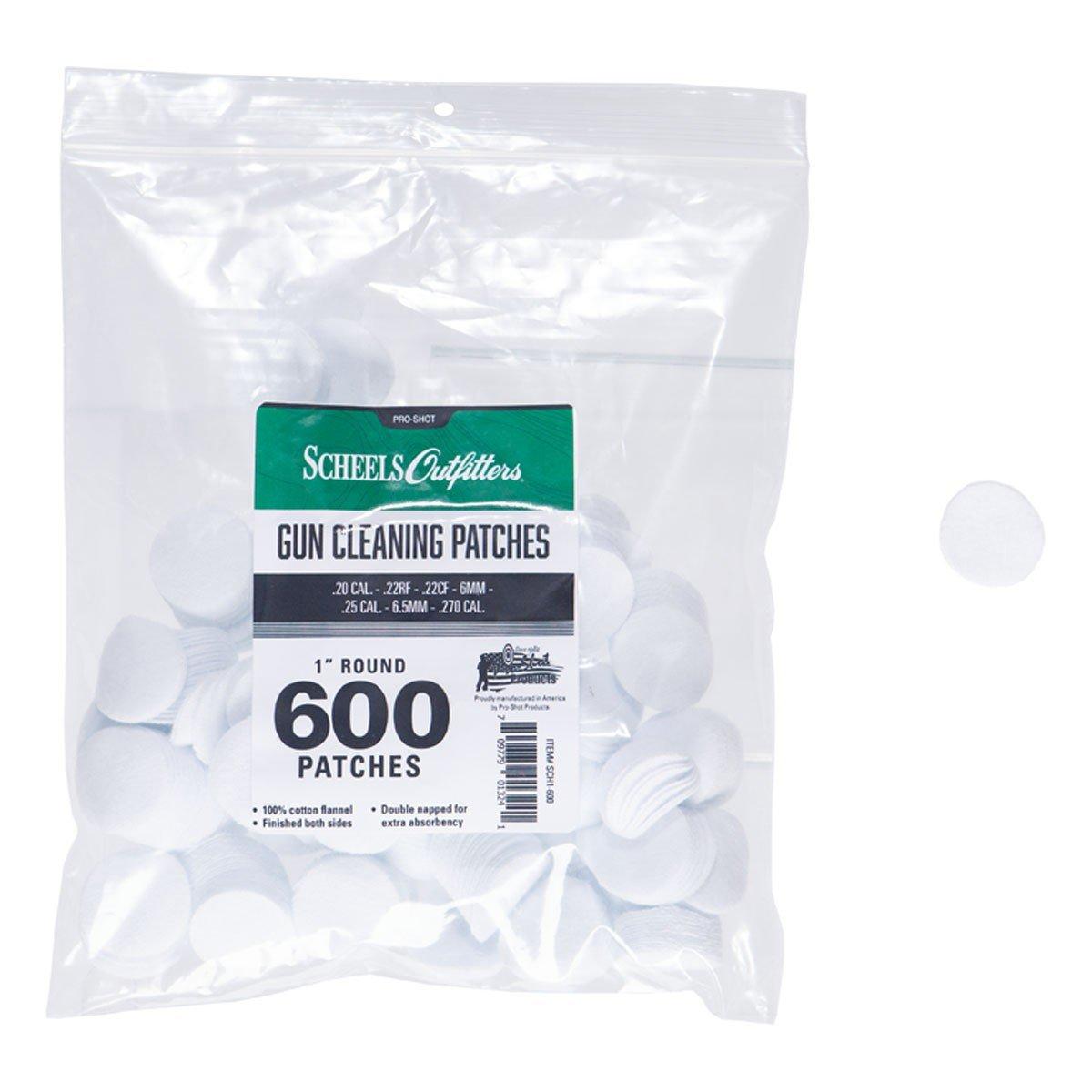 Scheels Outfitters 100% Cotton Flannel Round Jag Cleaning Patches - Scheels Outfitters