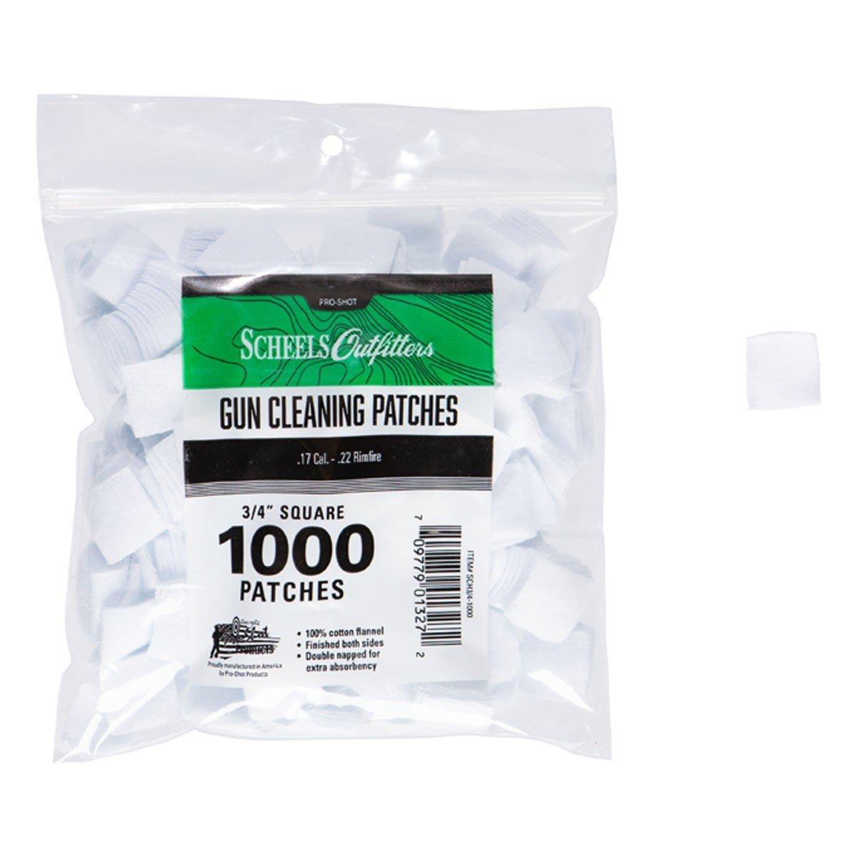 Scheels Outfitters 100% Cotton Flannel Rimfire Cleaning Patches - Scheels Outfitters