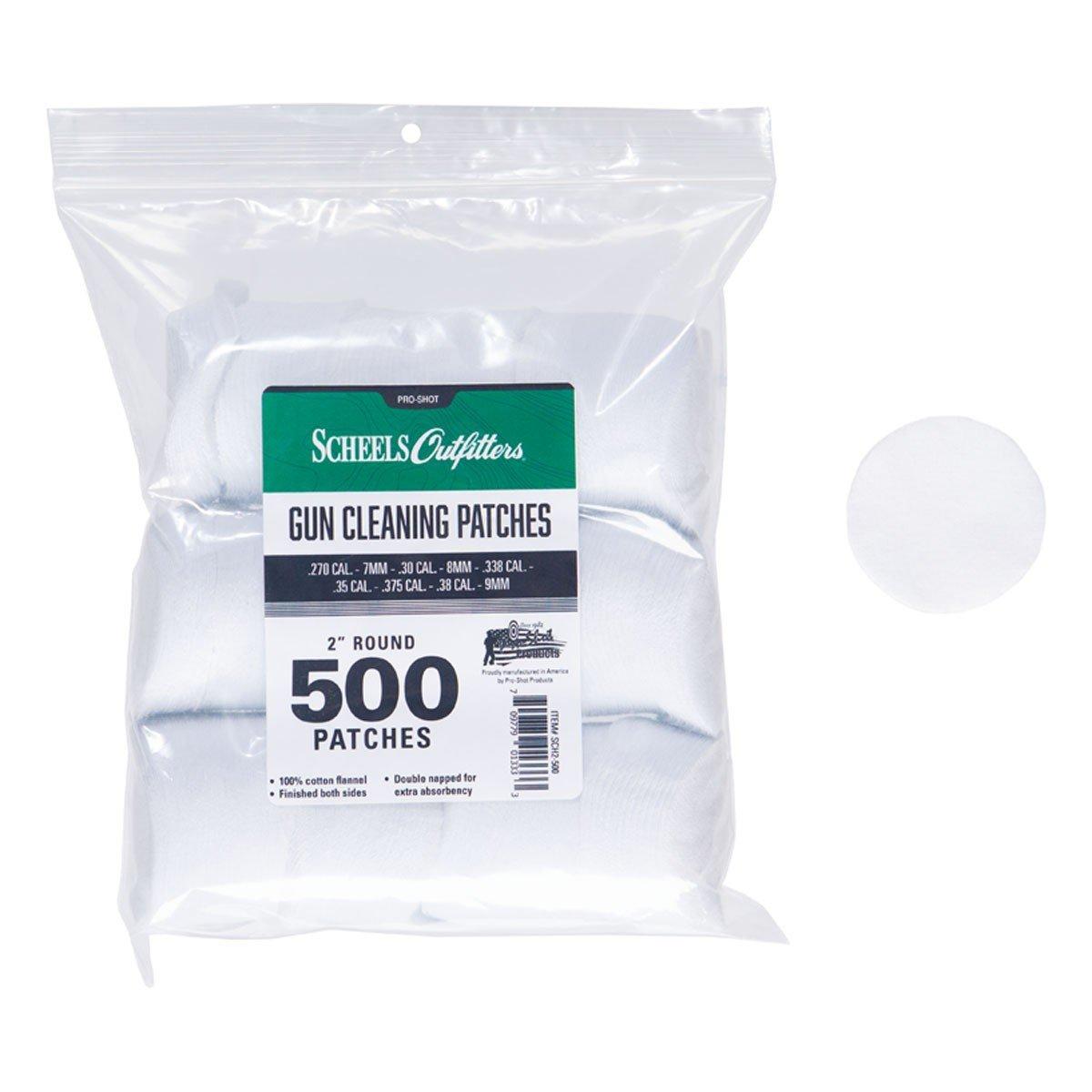 Scheels Outfitters 100% Cotton Flannel Round Jag Cleaning Patches - Scheels Outfitters