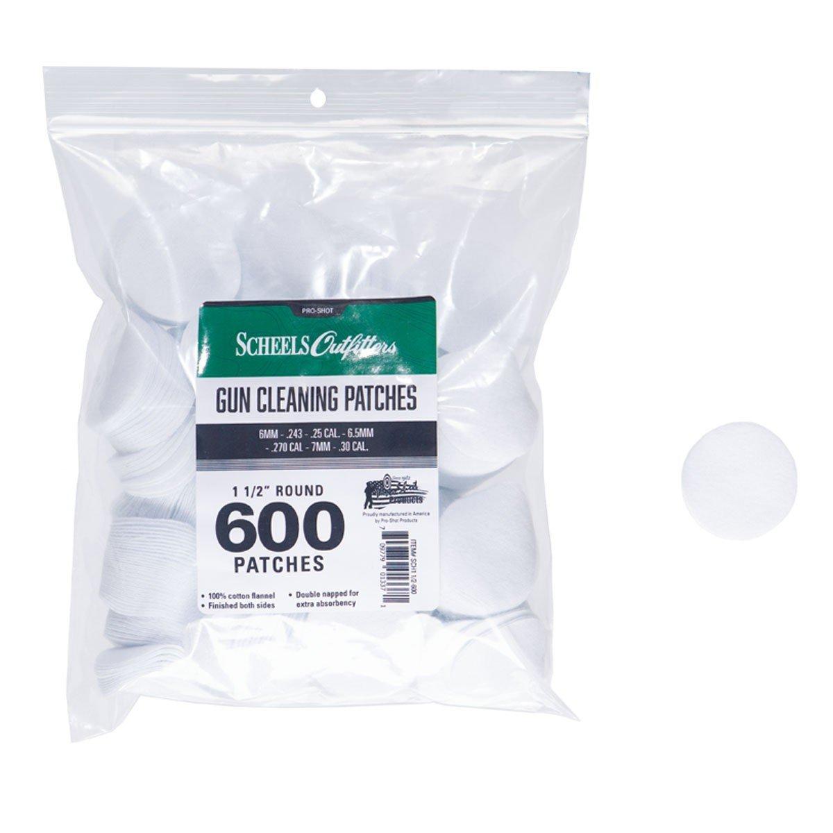 Scheels Outfitters 100% Cotton Flannel Round Jag Cleaning Patches - Scheels Outfitters