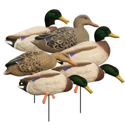 Higdon Magnum Full Body Mallard, Variety Pk, Flocked Heads 6 Pack - Primary Image