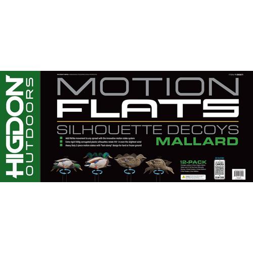Higdon FLATS Mallard Motion Silhouettes Decoys 12pk - Primary Image