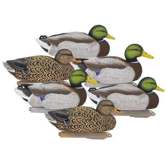 Higdon Legacy Mag Foam Filled Painted Mallard Duck Decoys 6 Pack