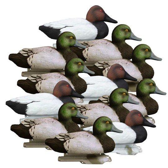 Higdon Standard Diver Duck All Drake Decoys 12 Pack - Higdon
