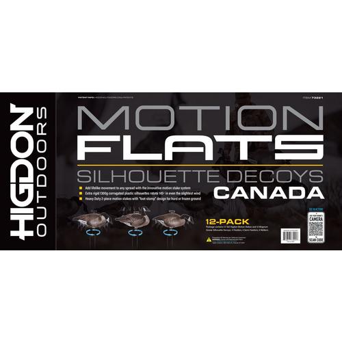 Higdon FLATS Magnum Canada Motion Silhouette Decoys 12pk - Primary Image