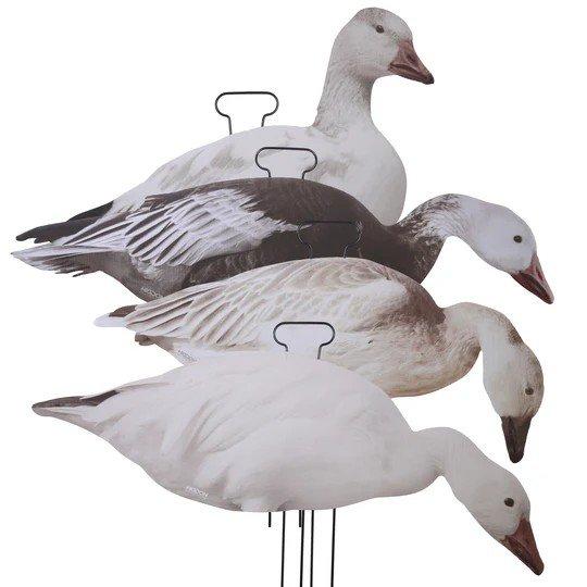 Higdon FLATS Snow/Juvie/Blue Goose Silhouette Decoys 12 Pack - Higdon